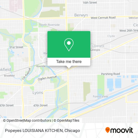 Popeyes LOUISIANA KITCHEN map