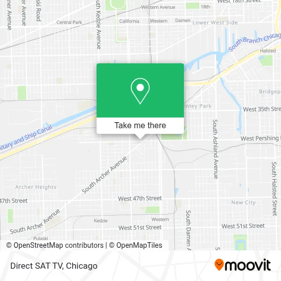 Direct SAT TV map