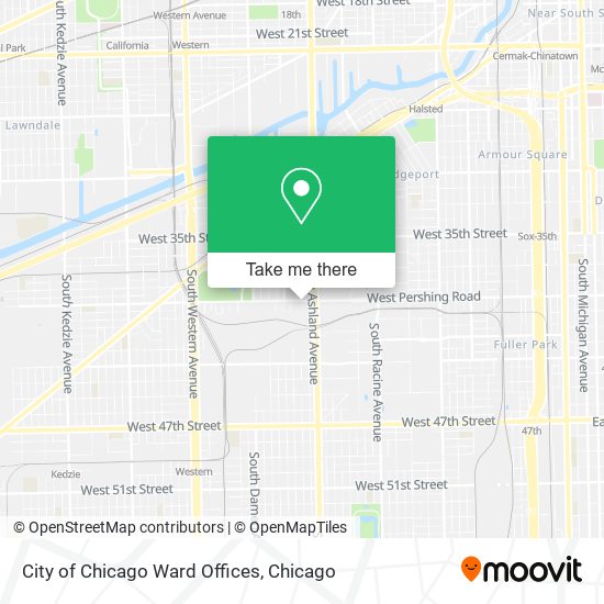 Mapa de City of Chicago Ward Offices