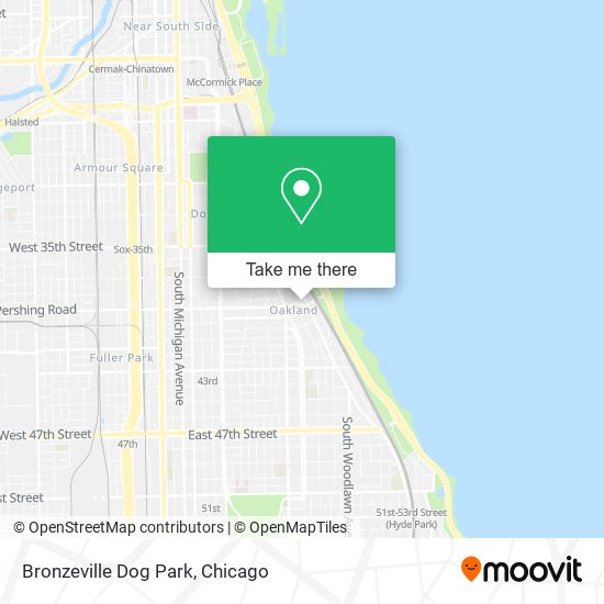 Mapa de Bronzeville Dog Park