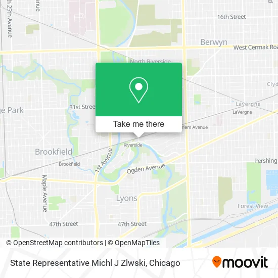 State Representative Michl J Zlwski map