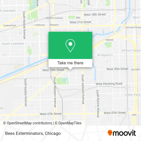 Bees Exterminators map