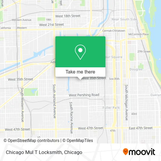 Chicago Mul T Locksmith map