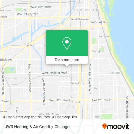 JWR Heating & Air Condtg map