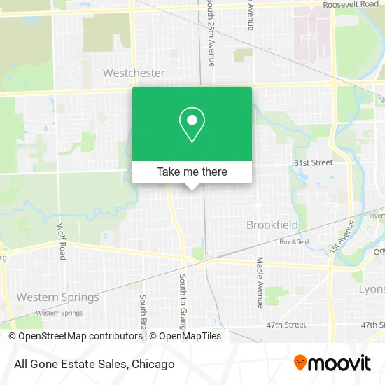 All Gone Estate Sales map