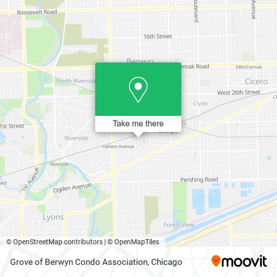 Grove of Berwyn Condo Association map