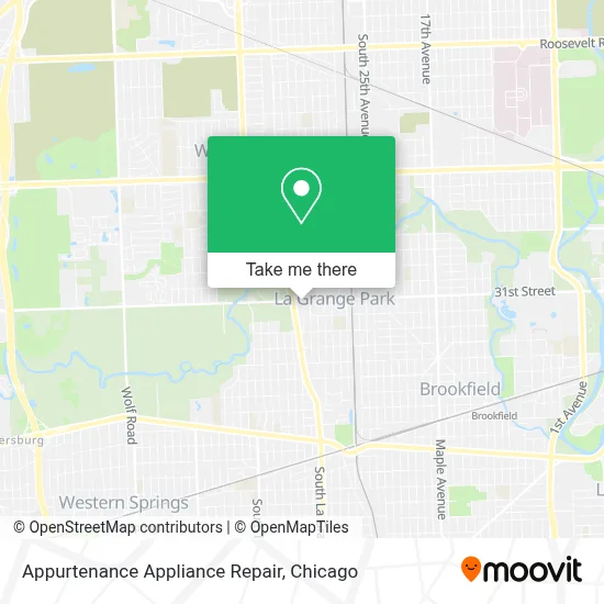 Appurtenance Appliance Repair map