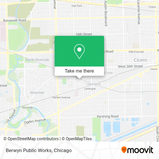 Berwyn Public Works map