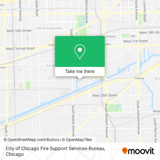 City of Chicago Fire Support Services-Bureau map
