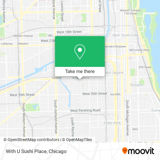 With U Sushi Place map