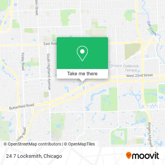 24 7 Locksmith map