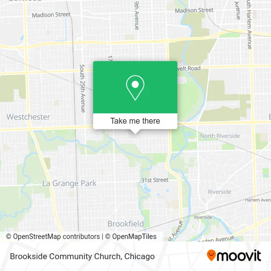 Brookside Community Church map
