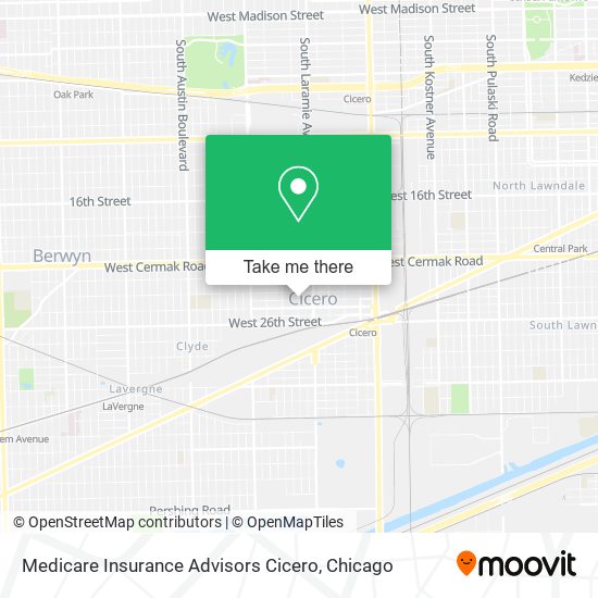 Mapa de Medicare Insurance Advisors Cicero