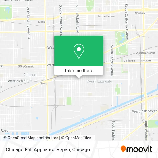 Chicago Frill Appliance Repair map