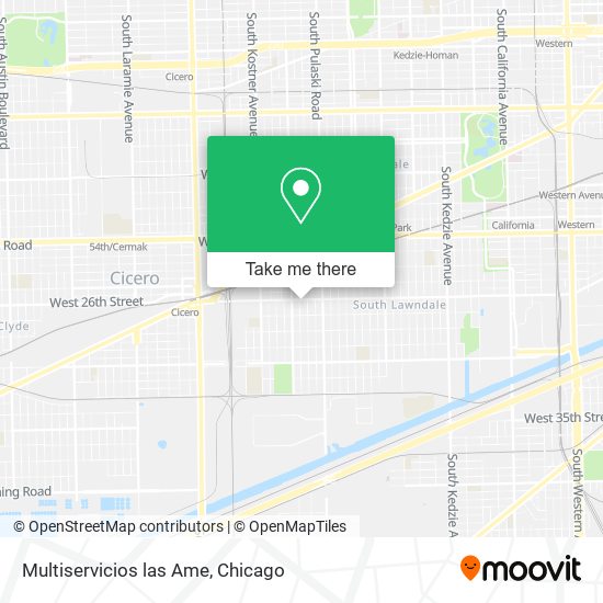 Multiservicios las Ame map