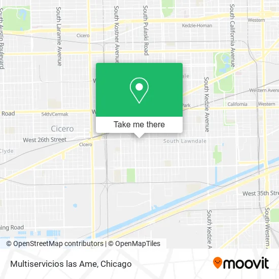 Multiservicios las Ame map