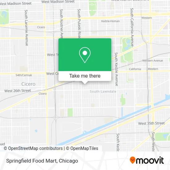 Springfield Food Mart map