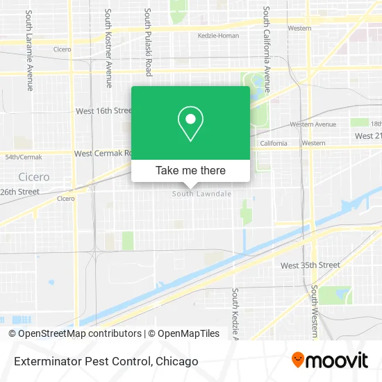 Exterminator Pest Control map