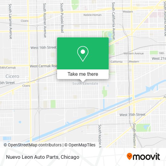 Mapa de Nuevo Leon Auto Parts