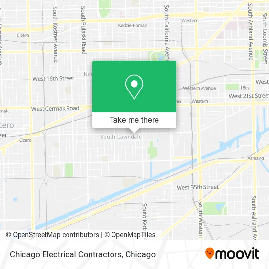 Chicago Electrical Contractors map