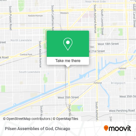 Pilsen Assemblies of God map