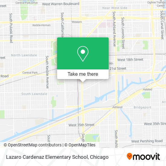 Lazaro Cardenaz Elementary School map