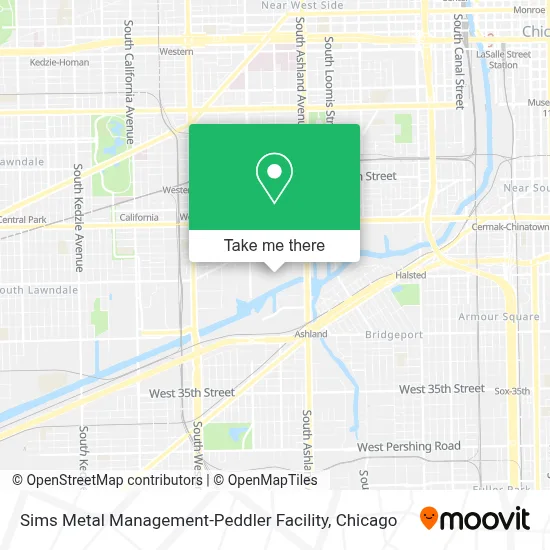 Sims Metal Management-Peddler Facility map