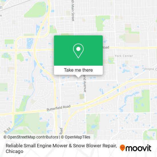 Mapa de Reliable Small Engine Mower & Snow Blower Repair