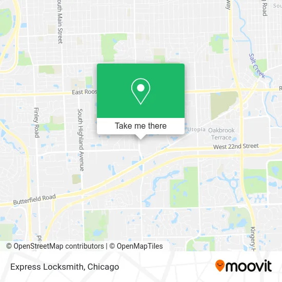Express Locksmith map
