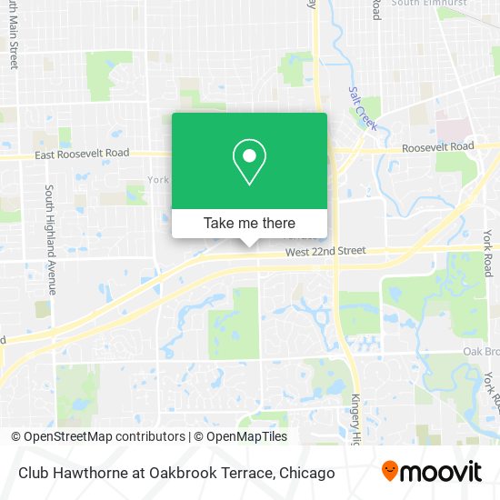 Club Hawthorne at Oakbrook Terrace map