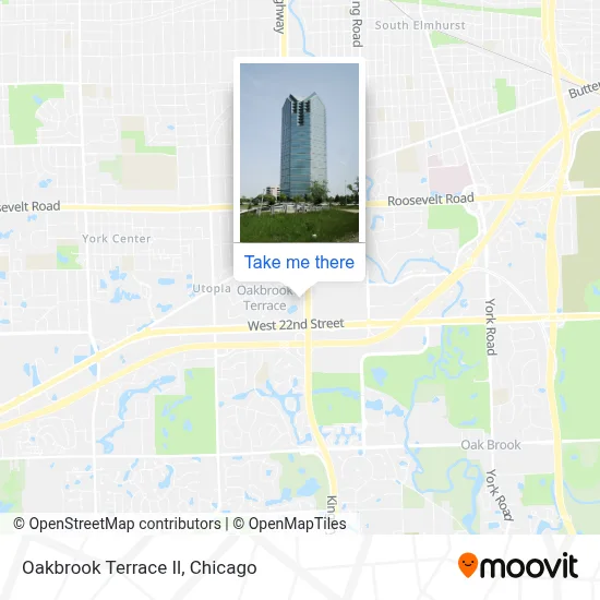 Oakbrook Terrace Il map