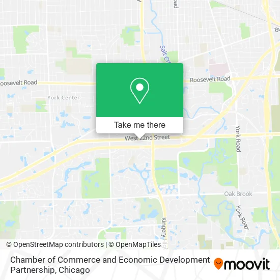 Chamber of Commerce and Economic Development Partnership map