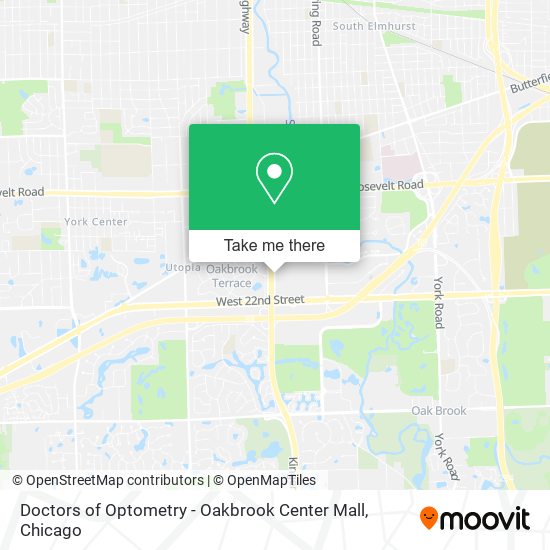 Mapa de Doctors of Optometry - Oakbrook Center Mall