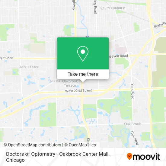 Doctors of Optometry - Oakbrook Center Mall map
