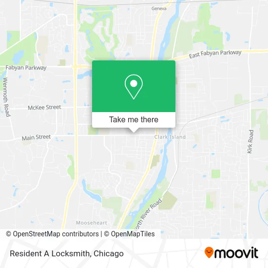 Resident A Locksmith map
