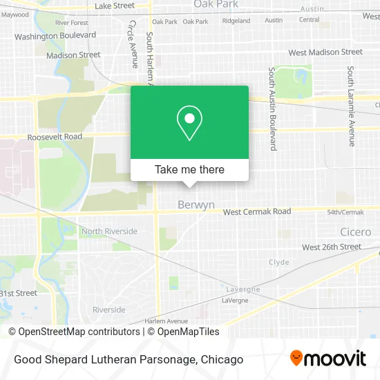 Good Shepard Lutheran Parsonage map