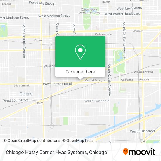 Mapa de Chicago Hasty Carrier Hvac Systems