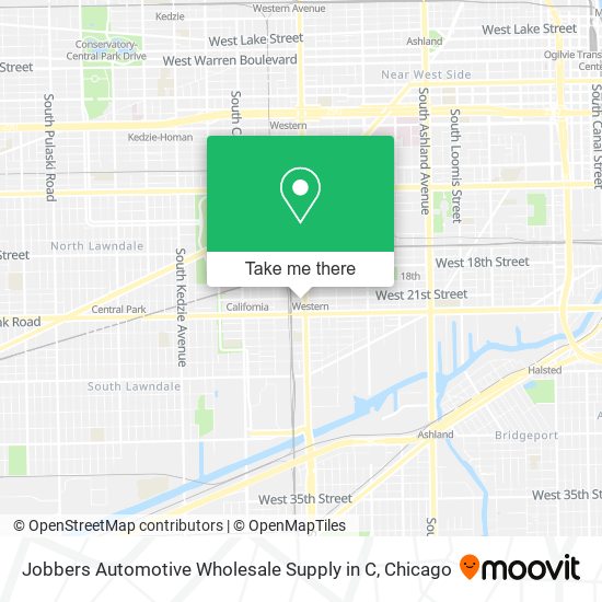 Mapa de Jobbers Automotive Wholesale Supply in C