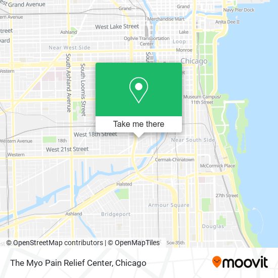 The Myo Pain Relief Center map