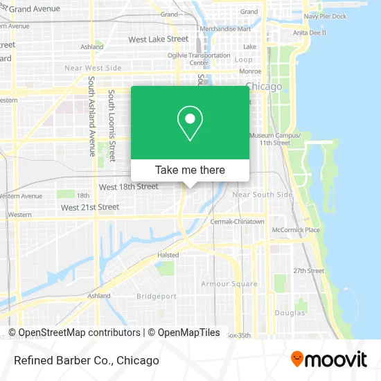 Refined Barber Co. map