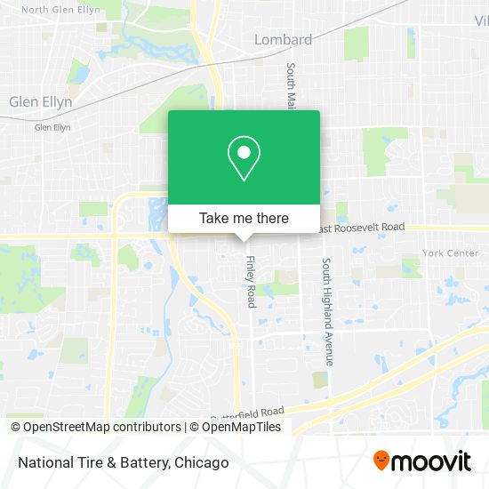 Mapa de National Tire & Battery