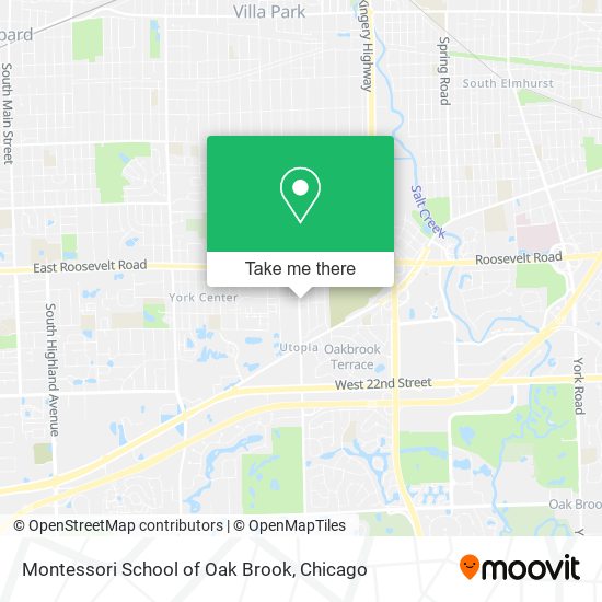 Montessori School of Oak Brook map