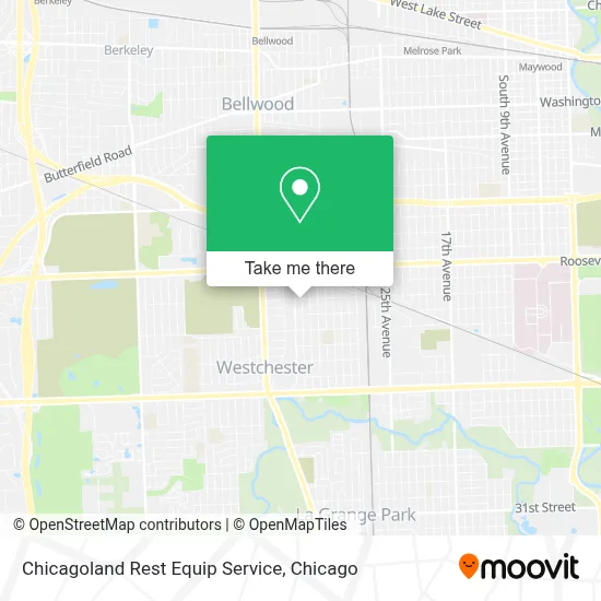 Chicagoland Rest Equip Service map