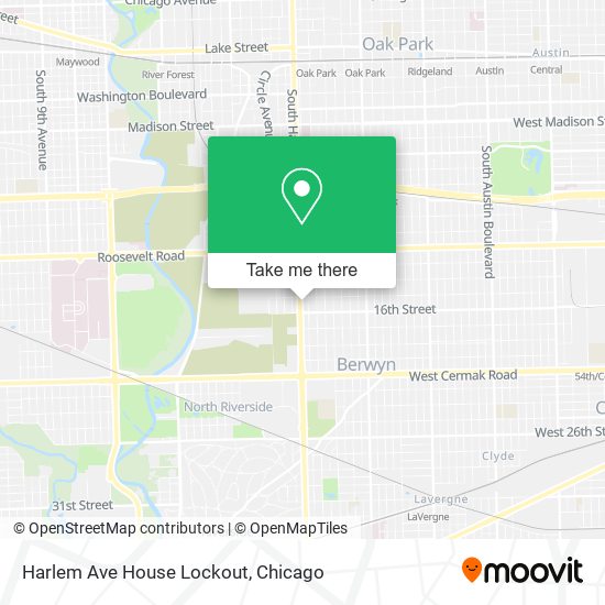 Mapa de Harlem Ave House Lockout