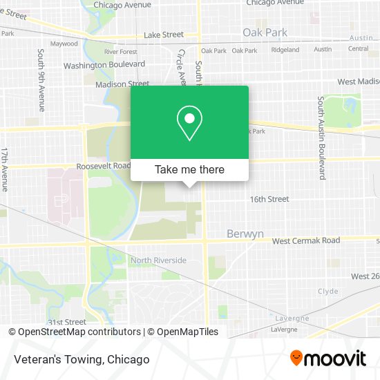 Mapa de Veteran's Towing