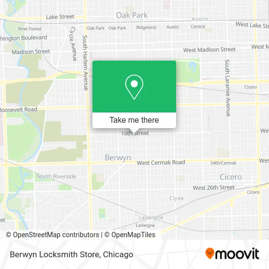 Berwyn Locksmith Store map