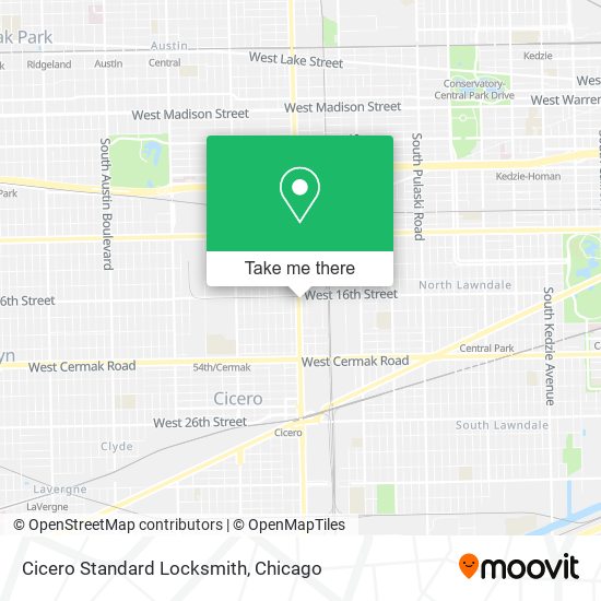 Cicero Standard Locksmith map