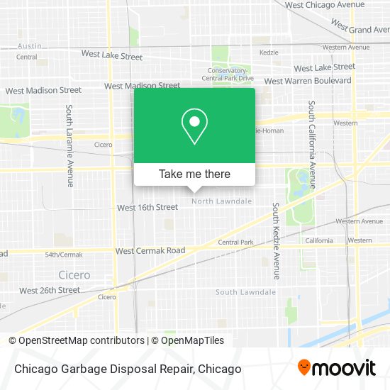 Mapa de Chicago Garbage Disposal Repair