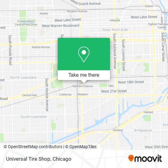 Mapa de Universal Tire Shop