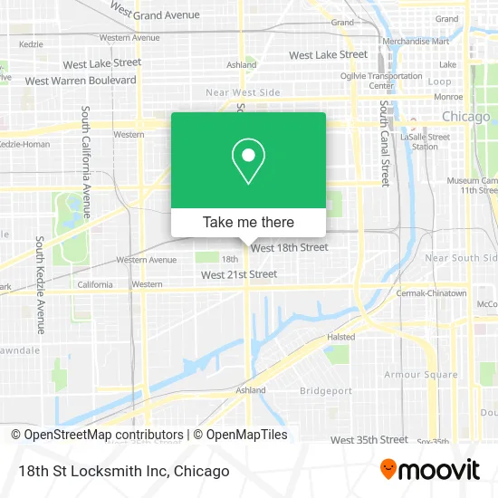 18th St Locksmith Inc map